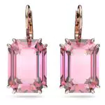 Swarovski Orecchini Pendenti Millenia con Taglio Ottagonale Placcati Oro Rosa