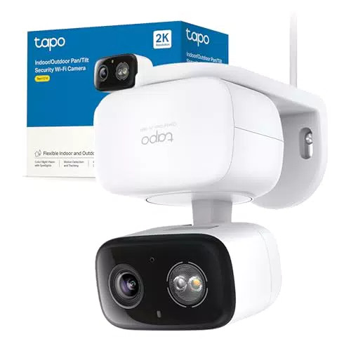 Tapo C216 Telecamera Wi-Fi Esterno 2K 3MP, Visione Notturna e AI Rilevamento