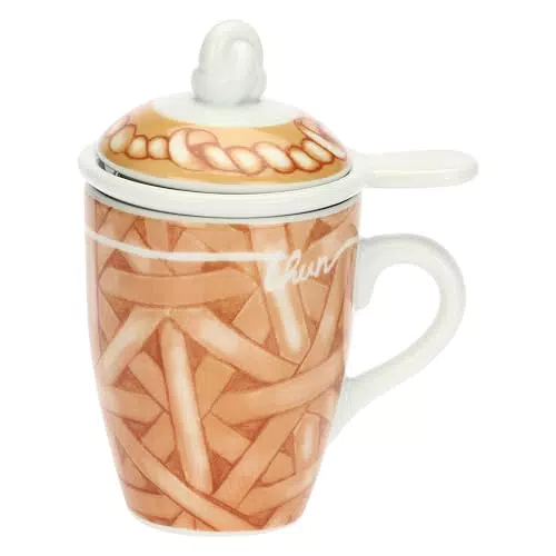 THUN Tisaniera in Porcellana Linea AbbracciAMI - Idea Regalo Natalizia