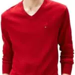 Tommy Hilfiger Pullover Uomo Essential Cotton Scollo a V