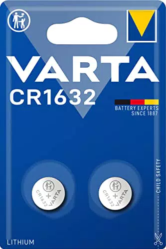 VARTA CR1632 Batteria Litio a Bottone Piatta Specialistica 3V 16mm