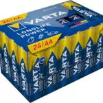 VARTA Longlife Power AA Alcaline, Pile Ideali per Giocattoli e Torce