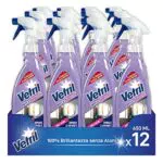 Vetril Detergente Spray Vetri e Specchi Anti Aloni con Tecnologia Asciuga Rapido