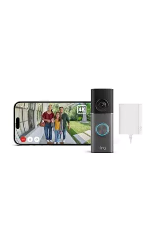 Ring Video Doorbell Pro cablato con videocamera 4K e zoom 10x, prova 30 giorni