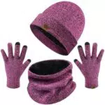 Yuson Girl Berretto Invernale, Sciarpa e Guanti Touch Screen Uomo