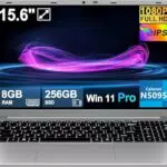 2026 Celeron N5095 Laptop 15.6 FHD, 8GB RAM, 256GB SSD, Windows 11 Pro, 5G WiFi