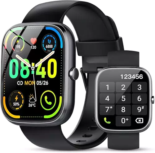 2026 Smartwatch Uomo Donna, Orologio Fitness Tracker con Chiamate e IP68 per iOS Android