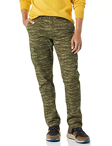 Amazon Essentials Pantaloni Cargo Elasticizzati Uomo a Gamba Dritta