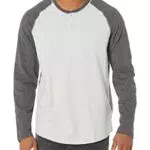 Amazon Essentials Camicia Uomo Henley Regular Fit Manica Lunga Baseball