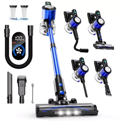 Aspirapolvere Senza Fili Ricaricabile 500W 50KPA 3 Modalità con Filtro e LED