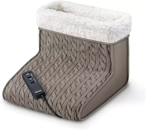 Beurer Scaldapiedi elettrico FWM 45 con Funzione Massaggiante e Riscaldante Attivabili Separatamente