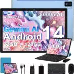 Biegedy Tablet 10 Pollici Android Octa-Core 22GB RAM 128GB ROM WiFi 6 Tastiera Mouse