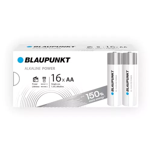 Blaupunkt Batterie Alcaline AA per Orologi da Parete e Telecomandi TV