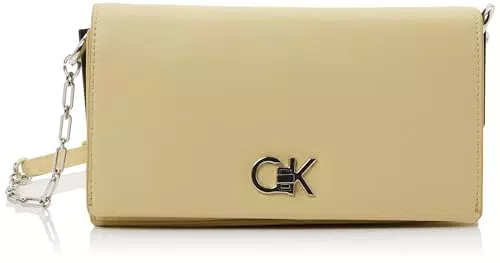 Calvin Klein Borsa a Tracolla Donna Re-Lock Mini con Chiusura Lucchetto Girevole