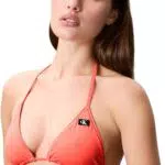 Calvin Klein Top Bikini a Triangolo con Imbottitura Estraibile