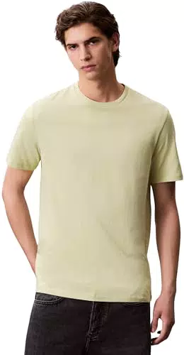 Calvin Klein SS Smooth Cotone Maglietta Uomo Modello Solid Crewnk Tee