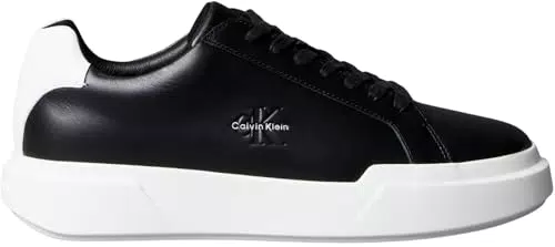Calvin Klein Uomo Sneakers Chunky Laceup in Pelle con Suola Preformata