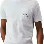 Calvin Klein T-shirt uomo Core Monologo a maniche corte con scollo rotondo