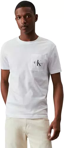 Calvin Klein T-shirt uomo Core Monologo a maniche corte con scollo rotondo