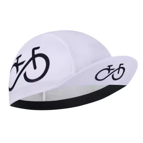 Cappellino Ciclismo Unisex in Poliestere con Protezione UV e Fascia Assorbente