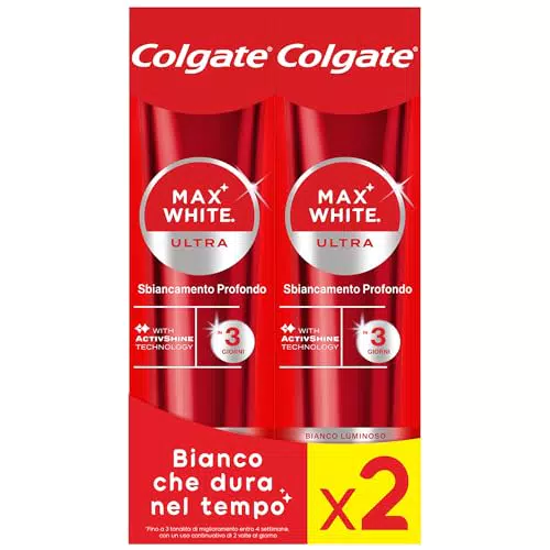 Colgate Max White Ultra Active Foam Dentifricio Sbiancante Azione Profonda