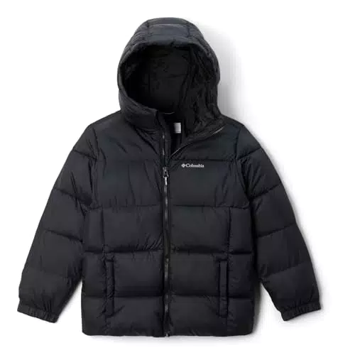 Columbia Puffect Hooded Jacket Unisex Ragazzi, Giacca Isolante con Tasche Sicurezza