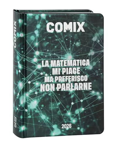Comix Diario Mignon Plus Giornaliero 16 Mesi Copertina Rigida per Scuola Media e Superiore