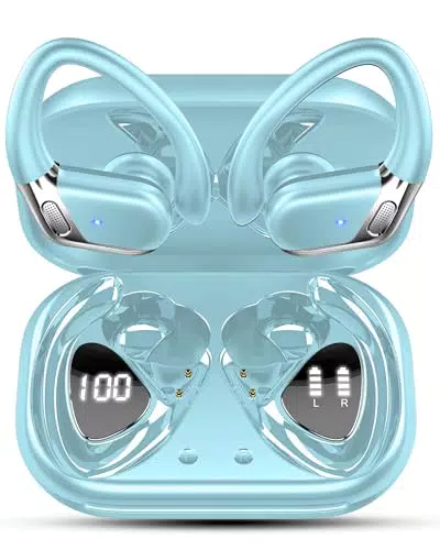 Auricolari Bluetooth 5.4 Sport 2026 con Cancellazione Rumore, Stereo Bass HD