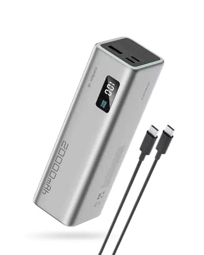 CUKTECH Power Bank 65W 20000mAh Ricarica Rapida USB C Display per Laptop e Smartphone