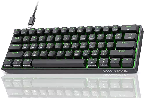 Dierya DK61se Tastiera Meccanica Gaming 60% con Switch Lineari e Anti-Ghosting