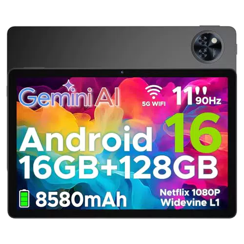 Doogee U11 Tablet Android 11" Gemini AI 16GB RAM 128GB ROM Octa-core 90Hz GPS