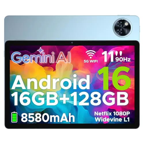 Doogee U11 Tablet Android 11 Pollici Gemini AI 16GB RAM 128GB ROM Octa-Core GPS