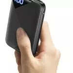 EAFU Power Bank 10000 mAh con Display LED, Doppia USB C 3A per iPhone, Samsung, iPad