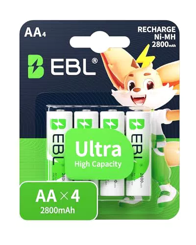 EBL 1.2V AA Batterie Ricaricabili Ad Alta Capacità