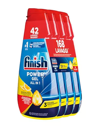 Finish Powergel Detersivo Lavastoviglie Fresh, Gel Lavastoviglie