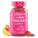 Novomins Gommose Acido Folico 400 mcg Vegan Senza Glutine Integratore Vitamina B9