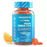 Novomins Omega 3 6 9 Gommose Vegane Integratore Multivitaminico per Cuore e Mente