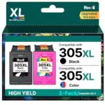 Heroil Cartuccia Inchiostro 305XL Compatibile per HP DeskJet 2720 2700 Envy 6010 6420