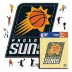 Iconic Puzzles Phoenix Suns Puzzle di Legno Ufficiale NBA Sostenibile Regalo Adulti Bambini