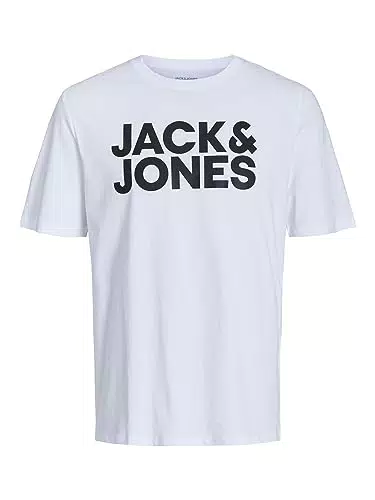 Jack & Jones Jjecorp Logo Tee T-Shirt Uomo Slim Fit Stampa Frontale