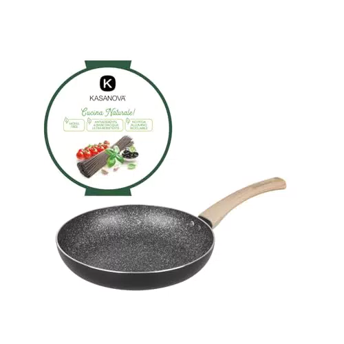 Kasanova Padella Black Stone Antiaderente per Cottura Ottimale