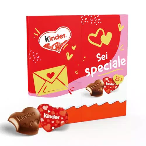 Kinder Love Mini Cuori Ripieni al Latte Senza Glutine Cioccolato Idea Regalo