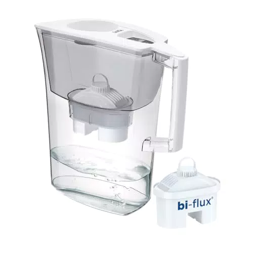Laica Prime Line Caraffa Filtrante 3L con Timer Digitale e Filtro Bi-Flux Made in Italy