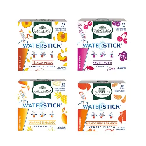 L'Angelica Waterstick Mix Aromi per Acqua Senza Zucchero Sgonfia Detox Energy