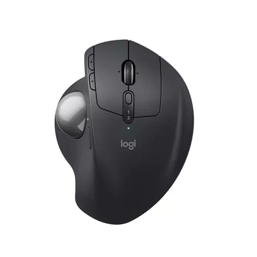Logitech MX Ergo S Mouse Trackball Wireless Ergonomico Ricaricabile USB-C Bluetooth