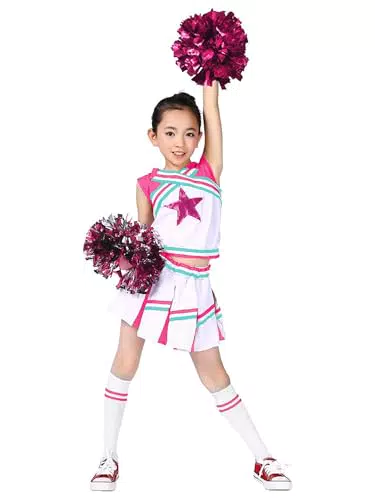 Lolanta Costume Cheerleader Ragazza per Carnevale ed Eventi Sportivi