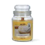 Magic Lights Candela Profumata con Stoppino in Legno Scoppiettante Vaniglia Cookies