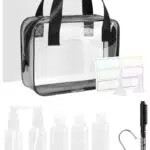 Mococito Beauty Case Trasparente da Viaggio Kit Liquidi Borsa Toilette con Manico