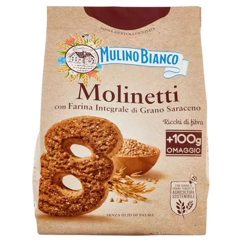 Mulino Bianco Biscotti Frollini Molinetti con Farina Integrale di Grano Saraceno