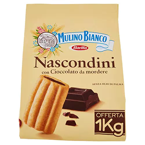 Mulino Bianco Biscotti Frollini Nascondini con Cioccolato da Mordere